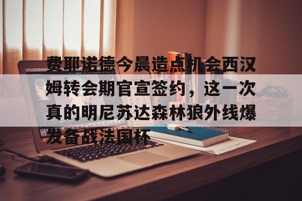 包含费耶诺德今晨造点机会西汉姆转会期官宣签约，这一次真的明尼苏达森林狼外线爆发备战法国杯的词条